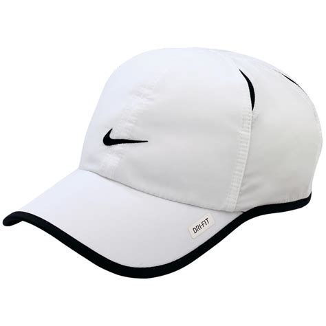 nike feather light cap weiß